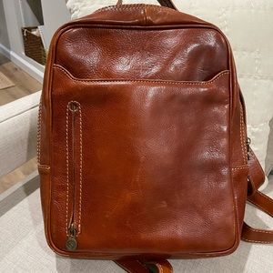 Italian leather backpack